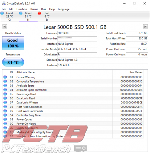 Lexar NM610 M.2 2280 NVMe 500GB SSD Review 1 2280, Black, Lexar, M.2, nvme, SSD