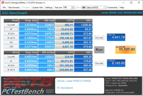 Lexar NM610 M.2 2280 NVMe 500GB SSD Review 8 2280, Black, Lexar, M.2, nvme, SSD