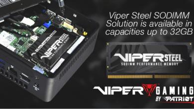 VIPER GAMING releases 32GB VIPER STEEL UDIMM and SODIMM 99 Memory, Patriot, SSD