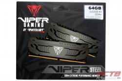 Viper Steel Series DDR4 64GB 3600MHz Kit Review 1 3600MHz, 64GB, DDR4, Grey, Patriot, Steel, viper, Viper Steel