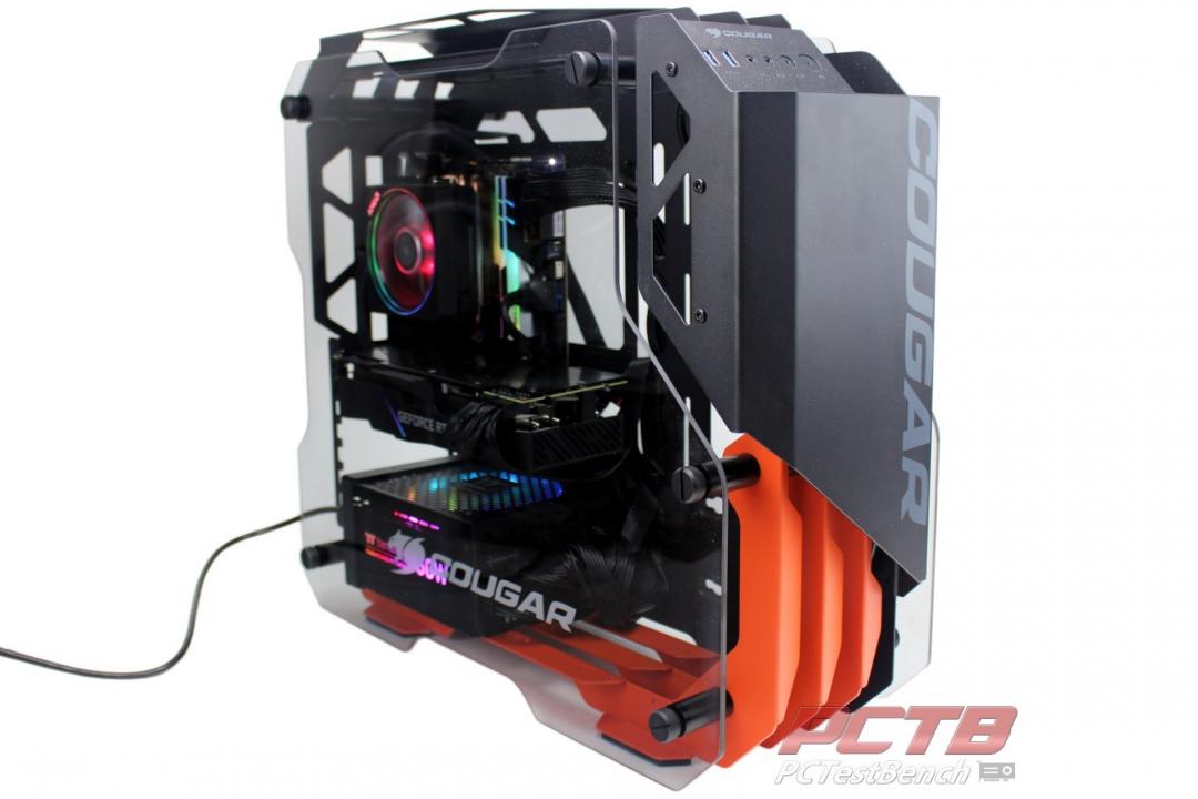 Cougar Blazer Essence Open-Frame Case Review 1 Cougar Blazer Essence Open-Frame Case Review 1 Black, Blazer, Blazer Essence, Case, Cougar, Glass, Open Air, Open Frame, Orange, Skeletal
