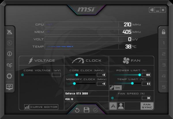 MSI GeForce RTX 3080 GAMING X TRIO 10G 8