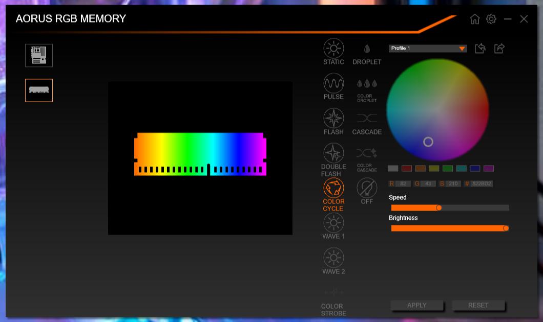 Aorus RGB Ram RGB Fusion 2..0