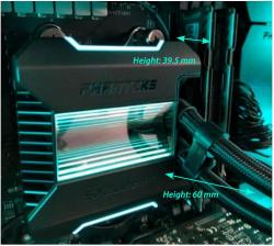 Phanteks Glacier One 360 MP Liquid Cooler Review 9 360, AIO, all in one, Black, Cooler, CPU Cooler, Phanteks, Radiator