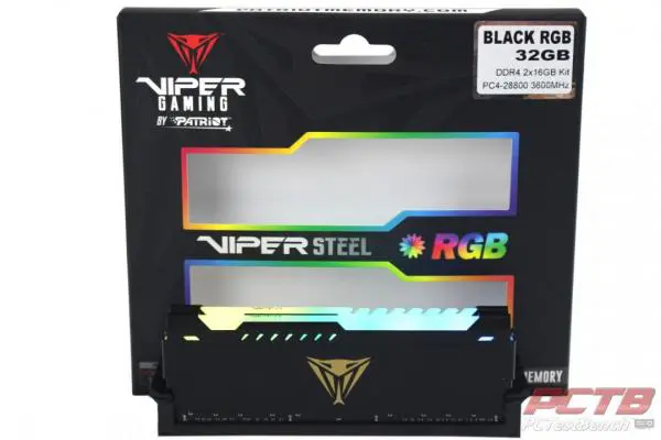 Viper Steel RGB DDR4 32GB (2 X 16GB) 3600MHz Review - PCTestBench