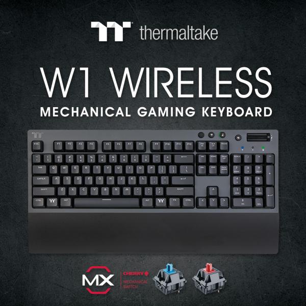 Thermaltake Introduces the W1 WIRELESS Mechanical Gaming Keyboard 1 gaming keyboard, keyboard, mechanical, Thermaltake, wireless