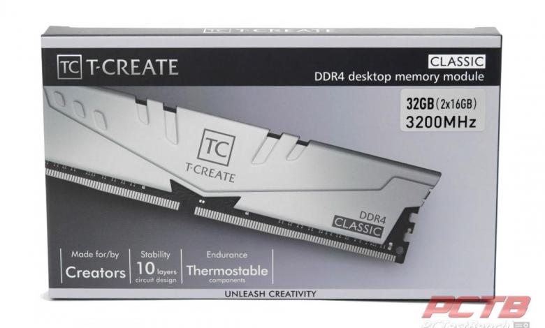 TEAMGROUP T-Create Classic 10L DDR4 Memory Review 159 PC Memory