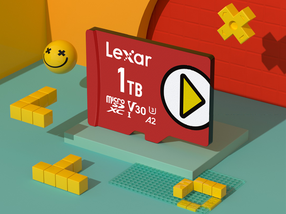 Lexar PLAY 1TB microSDXC UHS-I-Card, Up To 150MB/s Read