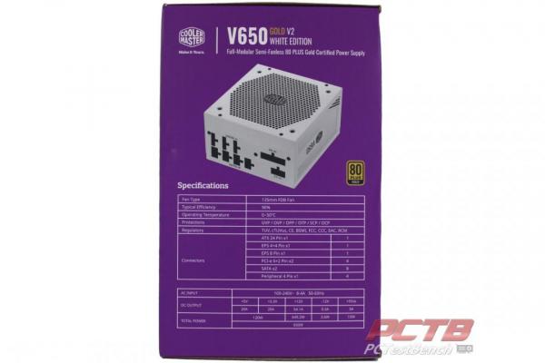Cooler Master V650 GOLD-V2 WHITE EDITION PSU Review 3