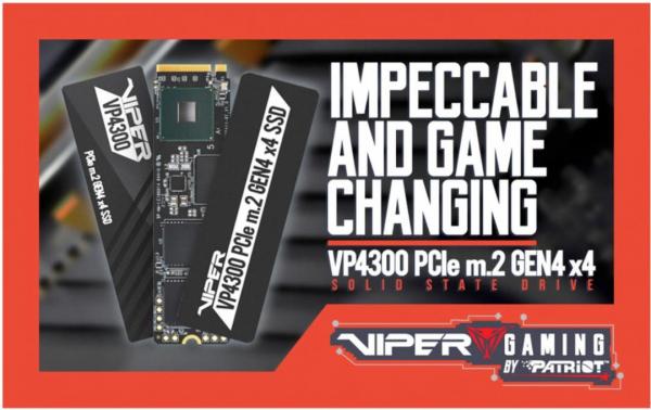 VIPER launches NEW VP4300 PCIe Gen4 M.2 SSD 1 Gen4, M.2, nvme, Patriot, PCIe 4.0, SSD, Storage, viper, VP4300