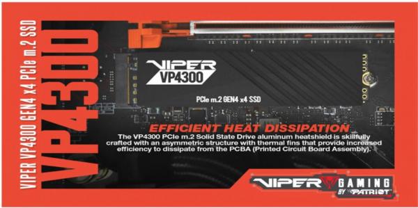 VIPER launches NEW VP4300 PCIe Gen4 M.2 SSD 5 Gen4, M.2, nvme, Patriot, PCIe 4.0, SSD, Storage, viper, VP4300