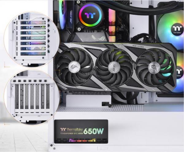 Thermaltake Divider 300 TG Snow ARGB Mid Tower Review 3 ARGB, ATX, Case, Divider 300, ITX, Micro-ATX, Mid-Tower, rgb, Snow, Thermaltake, Vertical GPU, White