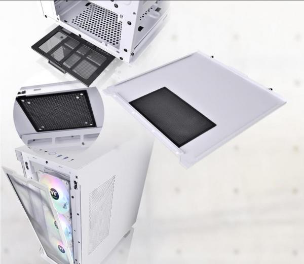 Thermaltake Divider 300 TG Snow ARGB Mid Tower Review 5 ARGB, ATX, Case, Divider 300, ITX, Micro-ATX, Mid-Tower, rgb, Snow, Thermaltake, Vertical GPU, White
