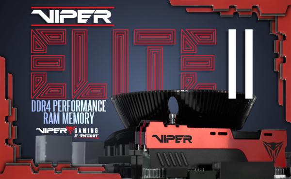 VIPER GAMING Launches VIPER ELITE II Performance DDR4 Memory 1 DDR4, elite, ELITE 2, ELITE II, Memory, Patriot, RAM, system memory, viper