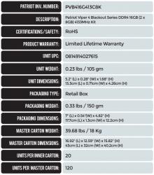 Viper Blackout DDR4 16GB 4133MHz Memory Kit Review 2 4133MHz, Blackout, DDR4, Dual Channel, Patriot, RAM, system memory, viper